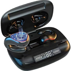 Atvērtas auss austiņas Bezvadu gaisa līnijas Bone Sound austiņas Bluetooth mazām ausīm Sporta austiņas ar mikrofonu Bone Conduction Austiņas Atvērtas austiņas ar auss āķi skriešanai, skriešanai ar velosipēdu