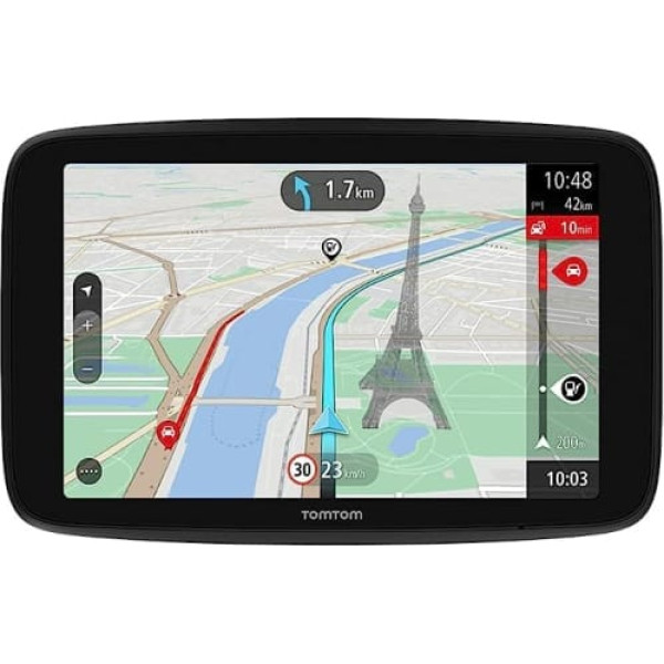 Navigācijas ierīce TomTom GO Navigator (6 collas, putekļu novēršana, pateicoties TomTom Traffic, karšu atjauninājumi pasaule, atjauninājumi, izmantojot Wi-Fi)