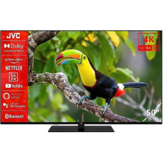 JVC LT-50VU6355 50 collu televizors/viedtelevizors (4K Ultra HD, HDR Dolby Vision, trīskāršs uztvērējs, Bluetooth, Dolby Atmos) [2023]