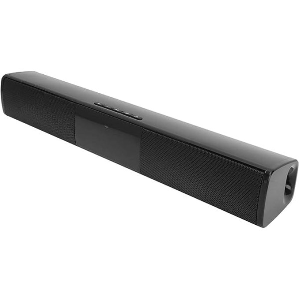 Mavis Laven Soundbar, Bezvadu Bluetooth skaļruņa kartes ieliktnis U Disk Wall Sound Long Bar Zemfrekvences skaļrunis televizoram/televizoram, datoram/datoram un spēlēm, melns