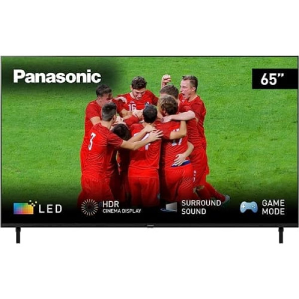 Panasonic TX-65LXW834 164 cm LED televizors (65 collas, 4K HDR UHD, HCX procesors, Dolby Atmos, Smart TV, Voice Assistant, Bluetooth, HDMI, USB), melns