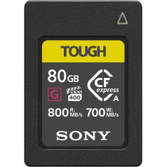 Sony CEA-G80T Compact Flash Express atmiņas karte 80GB A tipa 800MB/s Lasīšana 700MB/s Rakstīšana