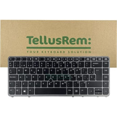 TellusRem rezerves tastatūra spāņu fona apgaismojums priekš HP 840 G1, 840 G2, 850 G1, 850 G2