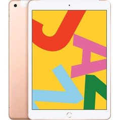 2019. gada Apple iPad (10,2 collas, Wi-Fi + mobilais tīkls, 128 GB) Gold (Generalüberholt)