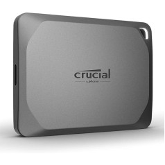 Crucial X9 Pro 1 TB pārnēsājams SSD — lasīšanas/rakstīšanas ātrums līdz 1050 MB/s — PC un Mac, ar Mylio Photos+ — USB 3.2, USB-C ārējais cietvielu disks — CT1000X9PROSSD902