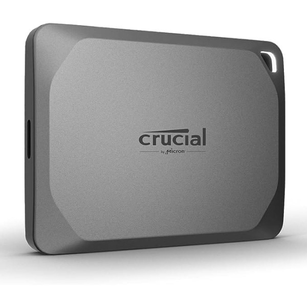 Crucial X9 Pro 1 TB pārnēsājams SSD — lasīšanas/rakstīšanas ātrums līdz 1050 MB/s — PC un Mac, ar Mylio Photos+ — USB 3.2, USB-C ārējais cietvielu disks — CT1000X9PROSSD902