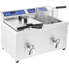 Fryer dubultā indukcijas cepeškrāsns 7000W 230V Royal Catering 2x 10L