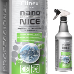 Šķidrais līdzeklis sēnīšu dezinfekcijai gaisa kondicionēšanā un ventilācijā CLINEX Nano Protect Silver Nice 1L