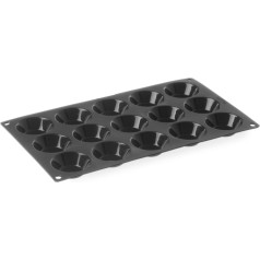 Nepiedegošas silikona veidnes cepšanai līdz 260C TORTALETTE 176x300mm GN1 / 3 - Hendi 676509