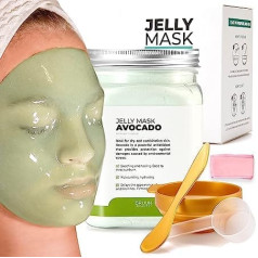 BRÜUN Peel Off Jelly Masks Premium Hydro Jelly Mask Avokado 652 g Sejas maskas Skaistums Sejas kopšanai
