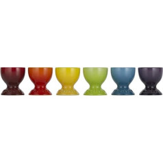 Le Creuset olu krūzes komplektā 6, 5,8 cm katrs, akmens trauks Rainbow