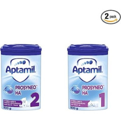 APTAMIL PROSYNEO HA 2, Babynahrung nach dem 6. Monat, Baby-Milchpulver (1 x 800 g) & PROSYNEO HA 1, Anfangsmilch von Geburt an, Baby-Milchpulver (1 x 800 g)