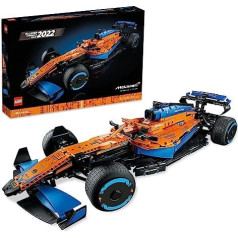 LEGO 42141 Technic 2022 McLaren Formula 1 sacīkšu automašīna, dāvanas ideja pieaugušajiem, vīriešiem, sievietēm, viņam, vīram, modeļu komplekts pieaugušajiem