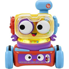 Fisher-Price HCK39 — 4-in-1 Linus mācību robots zīdaiņiem un maziem bērniem, rotaļlieta no 6 mēnešiem — vācu valoda