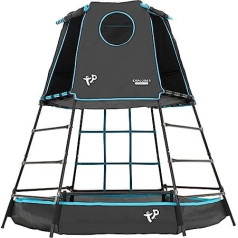 TP Toys 870 Explorer Metal Climbing Frame with Platform and Cave, TP852, Low 12 Years, Full Height, Outdoor and Garden Toy for Kids 18 Months and Over (Black)