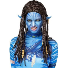 Zila cilšu karavīru parūka sievietēm — filmas kostīmu aksesuāri, karnevāla Helovīns un tematiskā ballīte