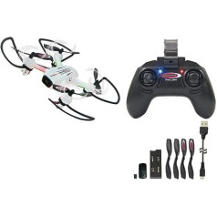 Jamara 422027 - Angle 120 WideAngle Drone Altitude HD FPV Wifi 2.4 - 120° Wide Angle Wifi FPV HD Camera (720p) with Photo/Video Function, Changeable 4 GB Micro SD Card Altitude Hold Adjustment