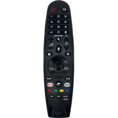 azurano Magic Remote AN-MR18BA, AGF79298801 2018. gada LG viedtelevizoram ar balss vadību, peles funkciju, tiešajām pogām Netflix un Amazon video