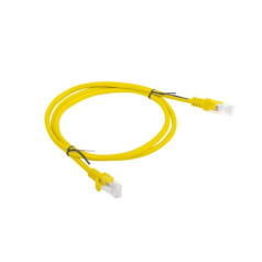 Patchcord utp lanberg pcu5-10cc-0100-y (rj45 - rj45; 1m; utp; cat. 5e; yellow)