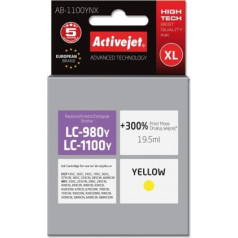 Activejet ab-1100ynx ink (replacement brother lc1100y/980y; supreme; 19.5 ml; yellow)