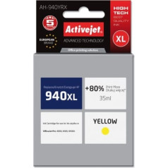 Activejet ah-940yrx tinte (HP 940xl c4909ae nomaiņa; premium; 35 ml; dzeltena)