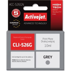 Activejet acc-526gn tinte (aizvietotājs Canon Cli-526g; augstākā līmeņa; 10 ml; pelēka)