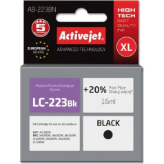 Activejet ab-223bn ink (brother lc223bk replacement; supreme; 16 ml; black)