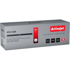 Activejet Ath-36n toneris (HP 36a CB436a, Canon Crg-713 Replacement; Supreme; 2000 lapas; melns)