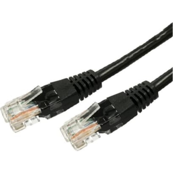 TB Vara plākstera vads kat.6a rj45 utp 1m. melns