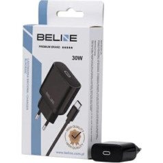 Beline Sienas lādētājs 30w gan usb-c + usb-c kabelis, melns