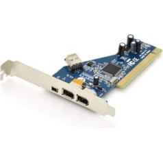 Digitus Firewire (400) pci card / controller, 2x6pin. 1x4pin internal, 1x6pin external ieee1394a, chipset: tsb43ab23