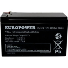 Europower 12v 9ah ev akumulators