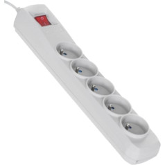 Activejet 5gn / 5m / cz surge protector (10a; 2300w) 5m; grey colour