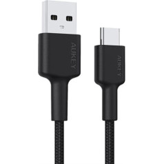 Aukey Cb-ca2 oem quick charge usb c-usb a nylon cable | fcp | afc | 2m | 5 gbps | 3a | 60w pd | 20v