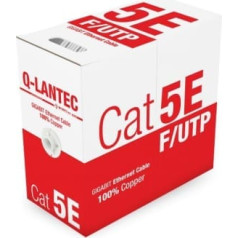 Q-lantec Cat.5e f / utp cable 24awg pvc 100% copper 305m - 10 years warranty