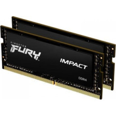 Kingston Ddr4 fury impact sodimm 32gb (2 * 16gb) / 2666 cl16 atmiņa