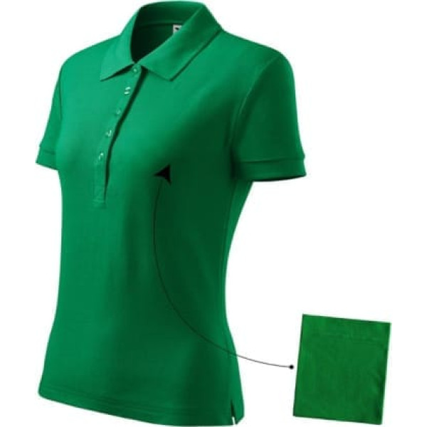 Malfini Cotton polo krekls W MLI-21316 zāle zaļš / L