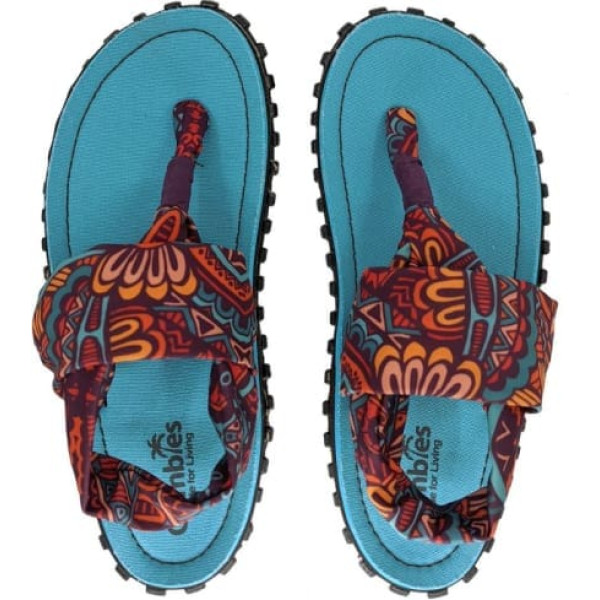 Gumbies Slingback Flip Flops W G-SB-WN-TRVN / 37