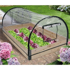 Mojawo XXL Cold Frame with Wooden Frame 120 x 80 x 50 cm