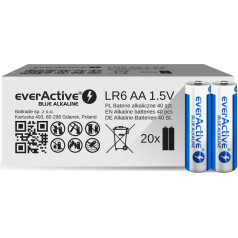 Everactive AA/LR6 Alkaline Limited Blue Alkaline — 40 gabali Alev6s2bk