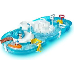 AquaPlay - Polar waterway with ice mountain, reservoir and ramp for a waterfall, including toy figure Olivia with colour changing function, for children aged 3 and over
