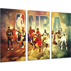 DKORARTE Moderne Fotografie Basketball, NBA, Sport, Malerei, Sterne, 97 x 62 cm, Ref. 27372