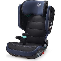 Volkswagen 11A019906 bērnu sēdeklītis i-Size Kidfix ISOFIX standarta R129 Ventilācija Secure Guard Noņemams atzveltne Regulējams galvas balsts VW dizainā melns/zils