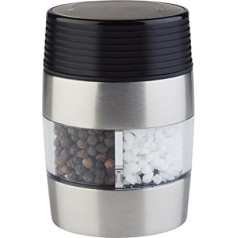 APS 2 in 1 Salt and Pepper Mill Set in One Mill, Salt and Pepper Combination in One, Ceramic Grinder, 5 x 6.5 cm, 10 cm Height