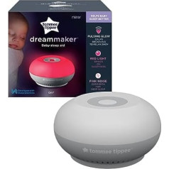 Tommee Tippee Dreammaker miega palīglīdzeklis zīdaiņiem Pink Noise Red Light Nakts gaisma Zinātniski pierādīts viedais crysensors