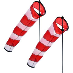 CIM Avia Windsock L komplekts no 2 UV izturīgiem un laikapstākļiem Diametrs 18 cm Garums 73 cm Ietver stikla šķiedras stienīti