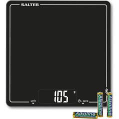 Salter 1193 BKDRUP Connected Electronic Kitchen Scale - Black