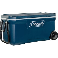 Coleman Xtreme 100QT Kühlbox ar Rollen, ar 94L Fassungsvermögen, hochwertige PU-Vollschaumkernisolierung, kühlt bis zu 5 Tage, Mobile Thermobox; perfekt für Camping, Festivals, Angeln, 94 Liter