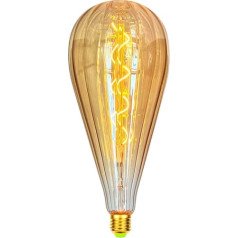 TIANFAN LED spuldzes B125 Raindrop Vintage spuldze 4W aptumšojama spirālveida kvēldiega gigantiskā Edisona spuldze 220-240V E27 īpaša dekoratīvā spuldze Golden