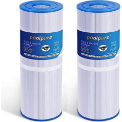 POOLPURE 2 x Spa karstās vannas filtrs 4 oz filtra materiāla nomaiņa priekš Unicel C-4326 Pleatco PRB25-IN Filbur FC-2375 (pieejams rēķins)